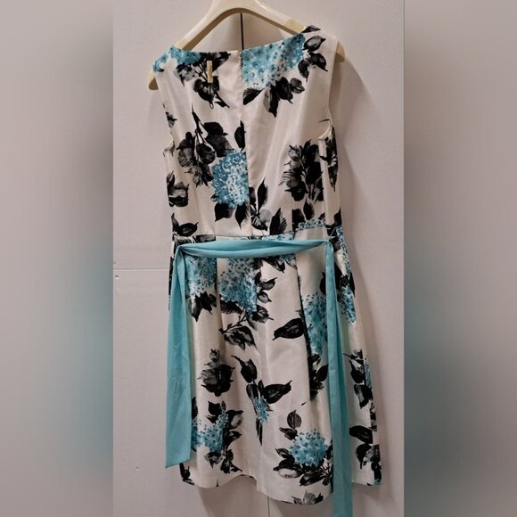 NWT Precis Petite Women's Dress Floral A-Line Sundress Belted Size 10 US - Picture 13 of 14